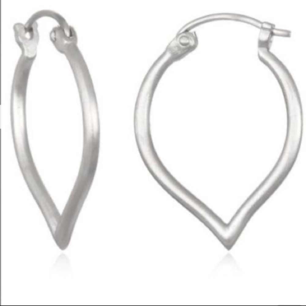 Satya Open to Possibiilties Lotus Leaf Earrings, Sterling Silver, NWT